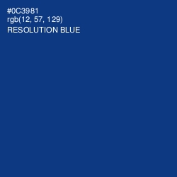 #0C3981 - Resolution Blue Color Image